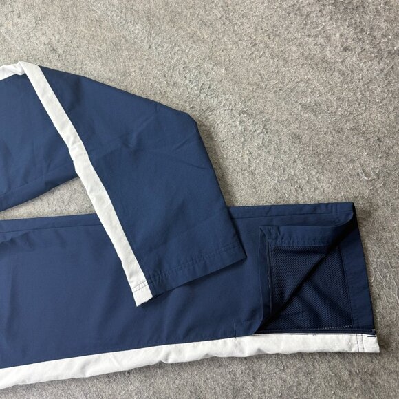 Under Armour Windbreaker Pants Men XL Blue Tapered Loose 34" Woven Vital Ripstop - Picture 2 of 16
